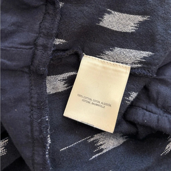 Elevenses Anthropologie Ikat Zip Front Jumpsuit Size 4 - Picture 12 of 12